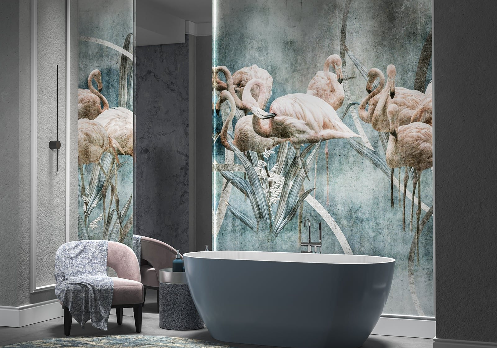 TAPETA FLAMINGO OD WALLCRAFT