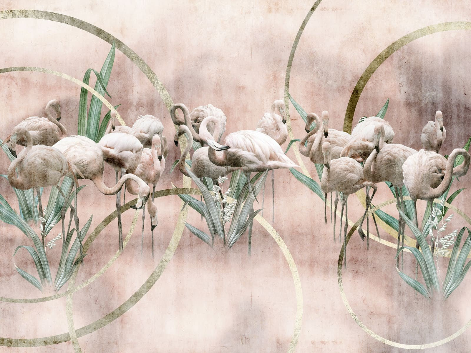 TAPETA FLAMINGO OD WALLCRAFT