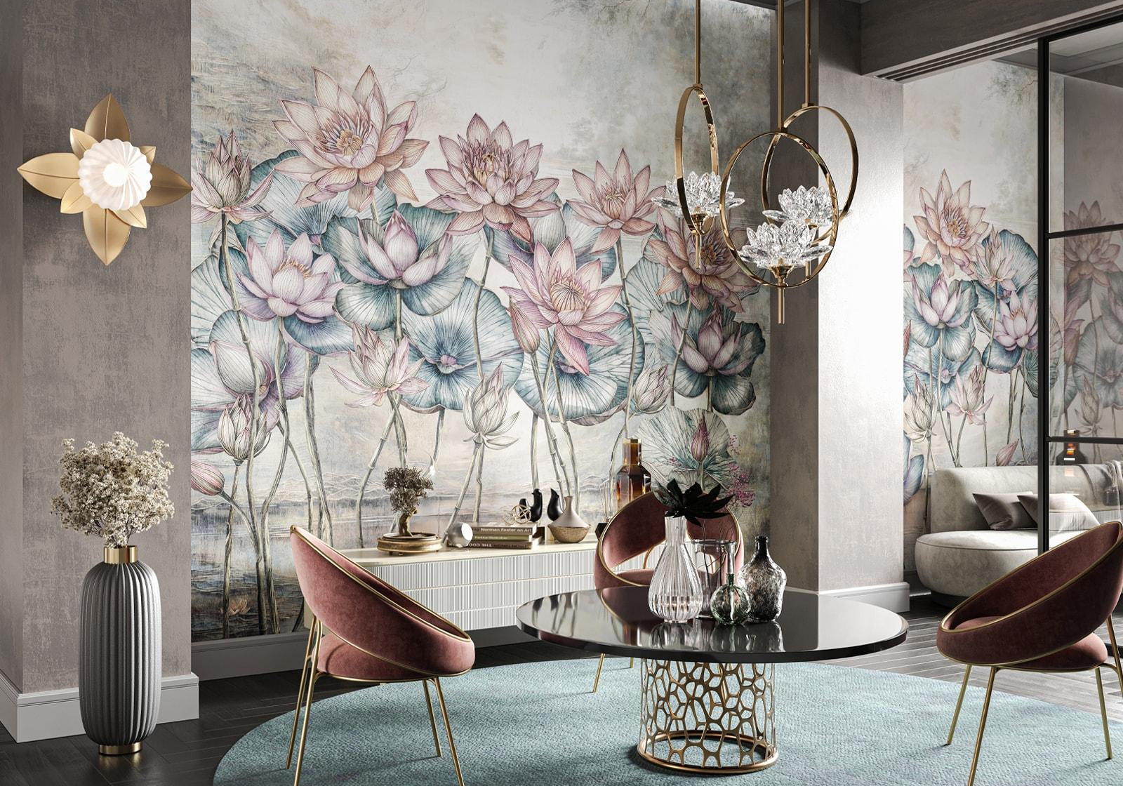 TAPETA LOTOS OD WALLCRAFT