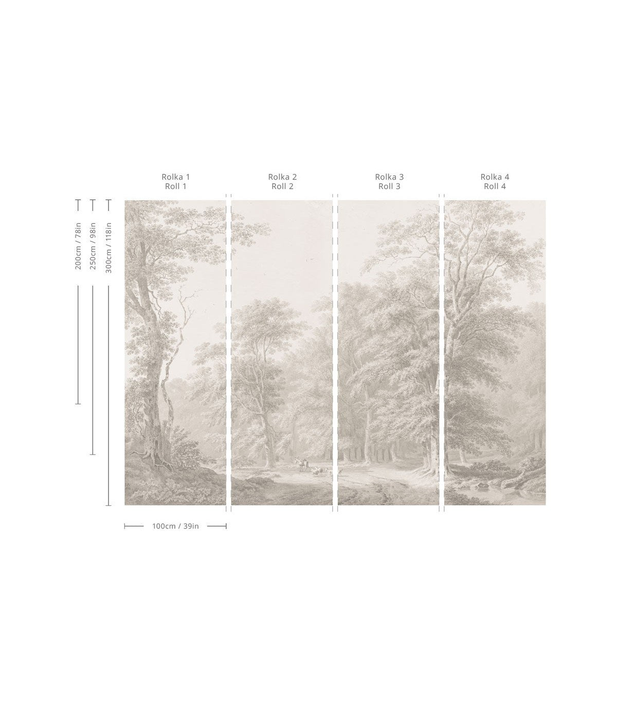 TAPETA WATERCOLOR GROVE OD WALLCOLORS