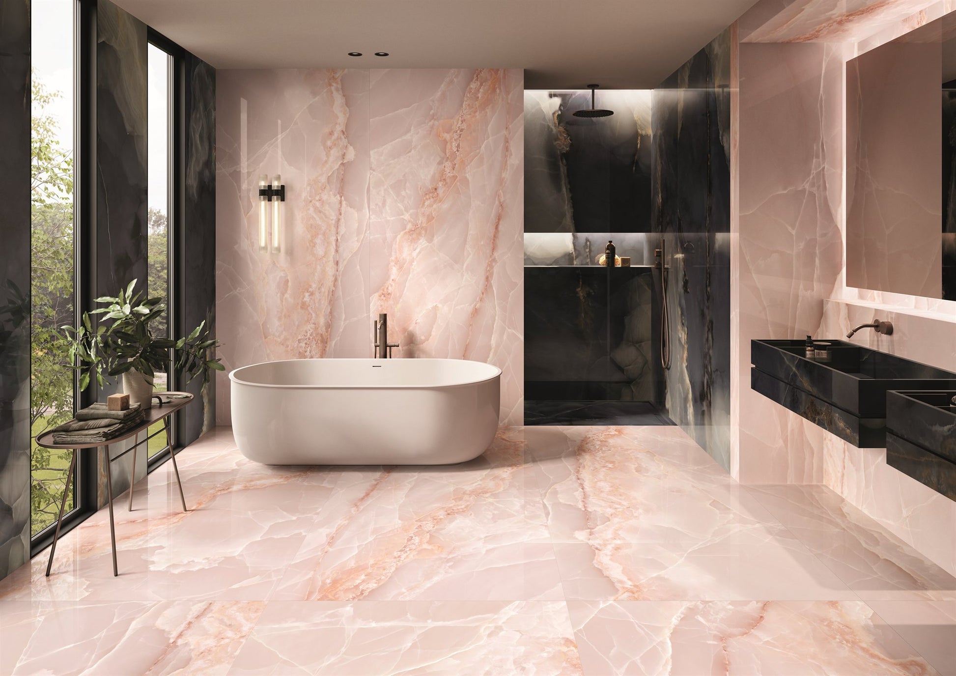 PŁYTKA CERAMICZNA TDM ONYX BLACK 120 X 120 CM OD EMIL CERAMICA