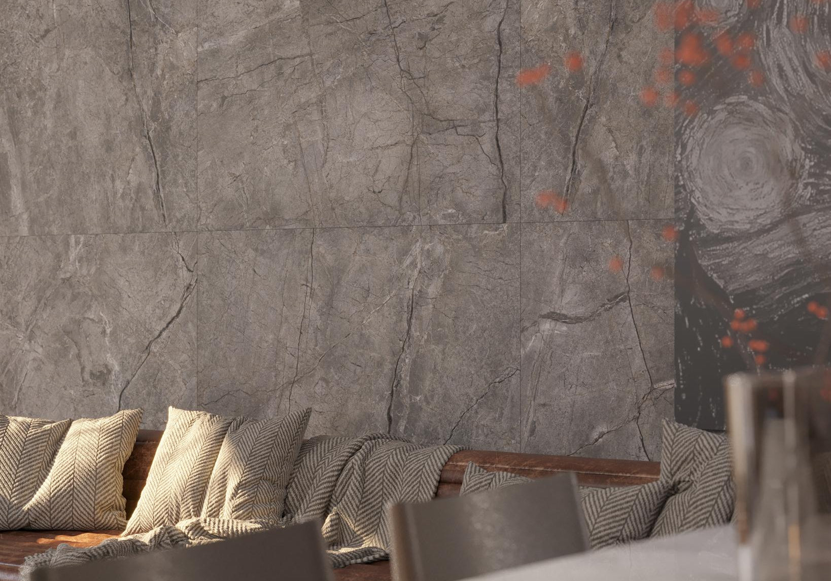 PŁYTKA CERAMICZNA GRIS MAT. 120 X 120 CM OD MAXHOME