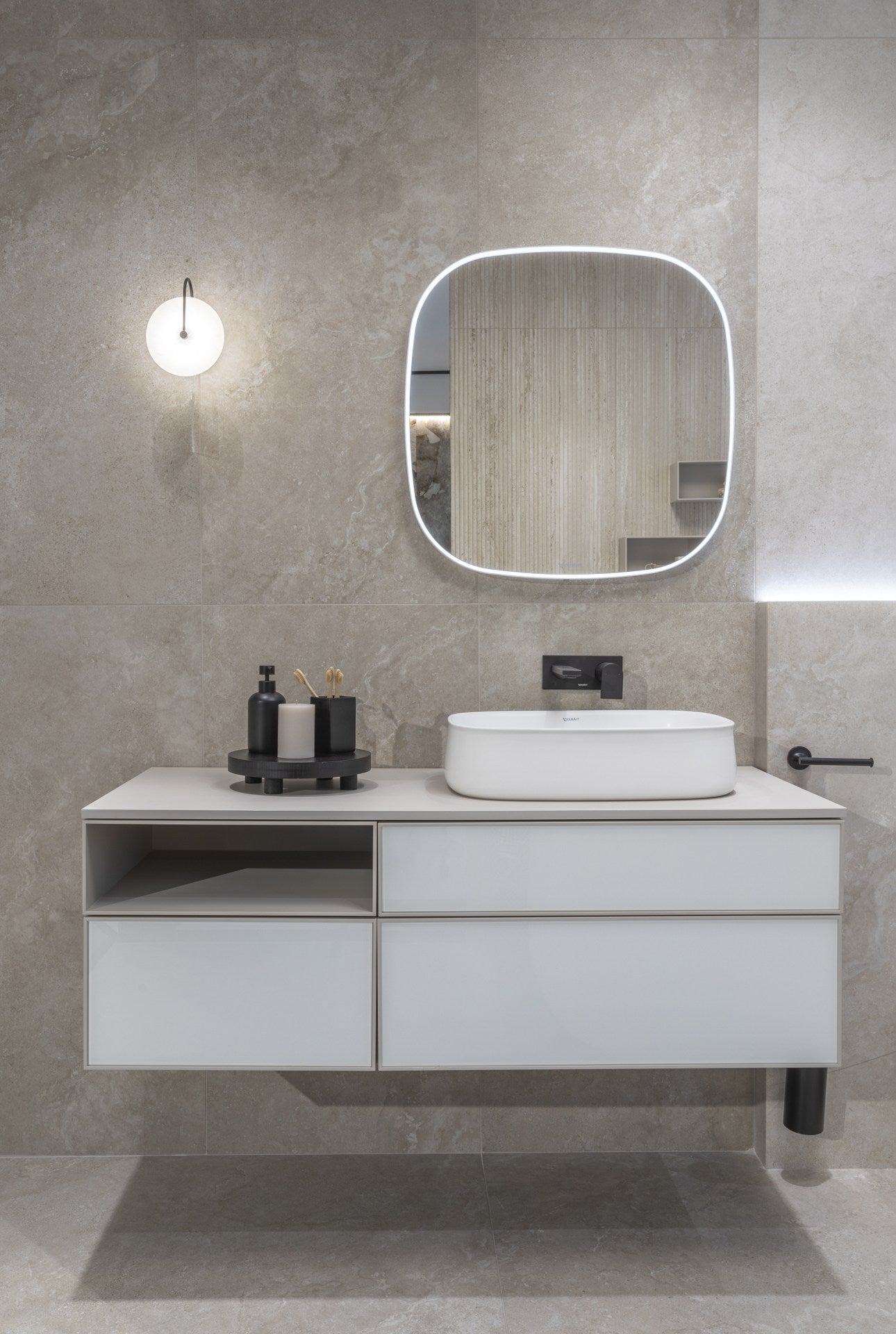 PŁYTKA CERAMICZNA MAX TRAVERTINO BEIGE 119.7 X 119.7 CM OD MAXHOME