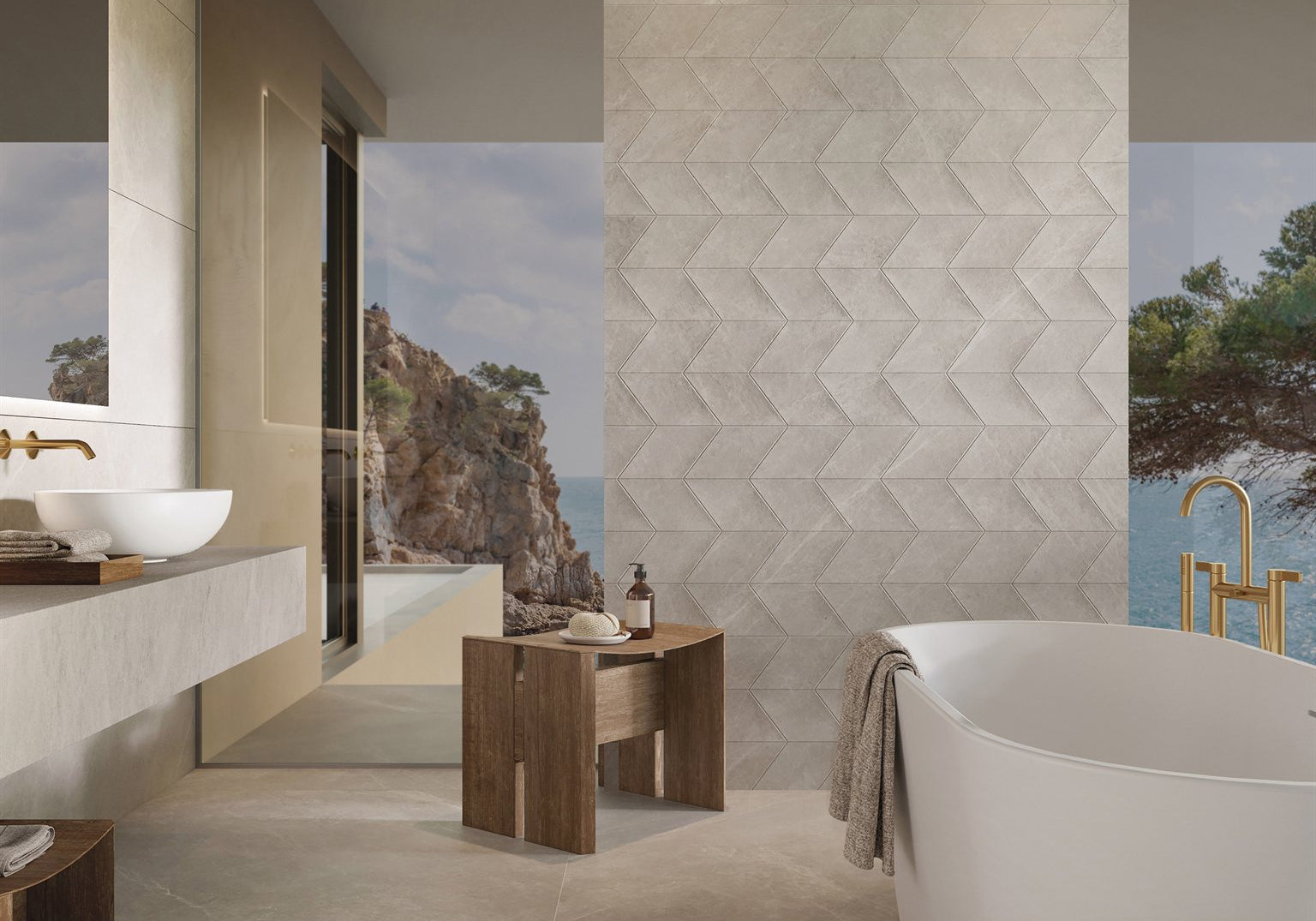 PŁYTKA CERAMICZNA MYSTIC BEIGE 120 X 120 CM OD PORCELANOSA