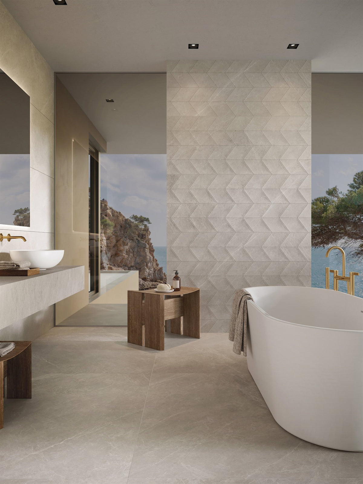 PŁYTKA CERAMICZNA MYSTIC BEIGE 120 X 120 CM OD PORCELANOSA
