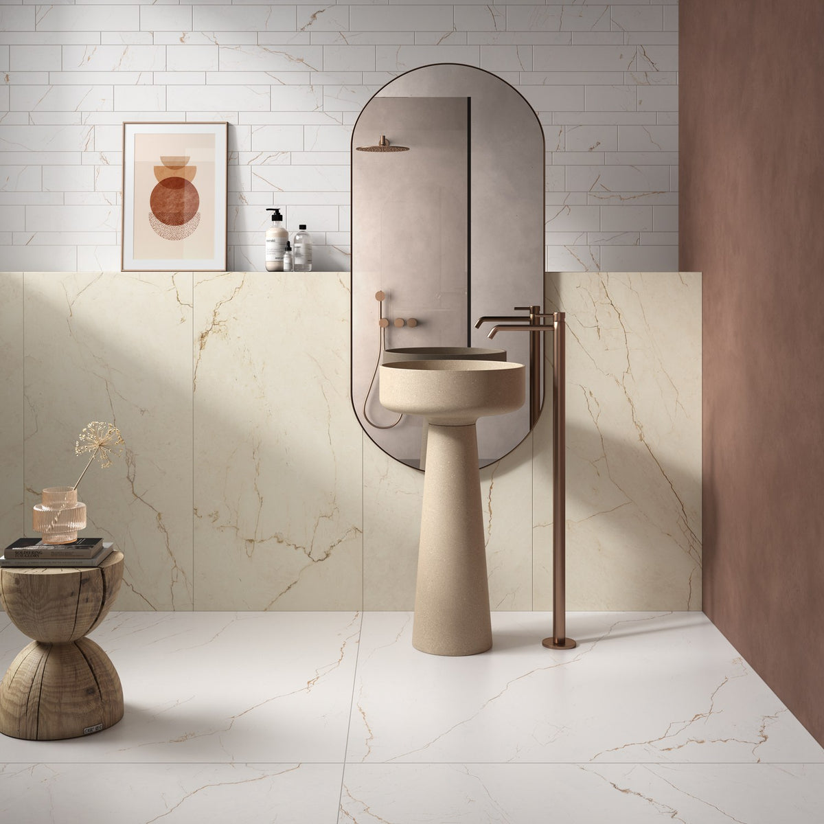 PŁYTKA CERAMICZNA ABC/MA1111AVSEN 119.8 X 119.8 CM OD ABITARE LA CERAMICA