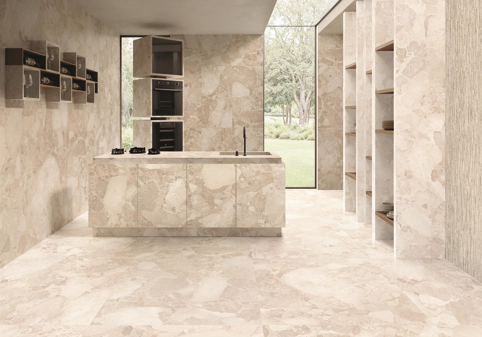 PŁYTKA CERAMICZNA SASSI BEIGE SILKTECH 120 X 120 CM OD ERGON