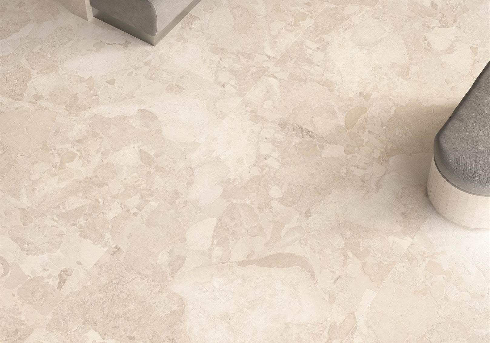 PŁYTKA CERAMICZNA MATERA STONE SASSI WHITE SILKTECH 120 X 120 CM OD ERGON