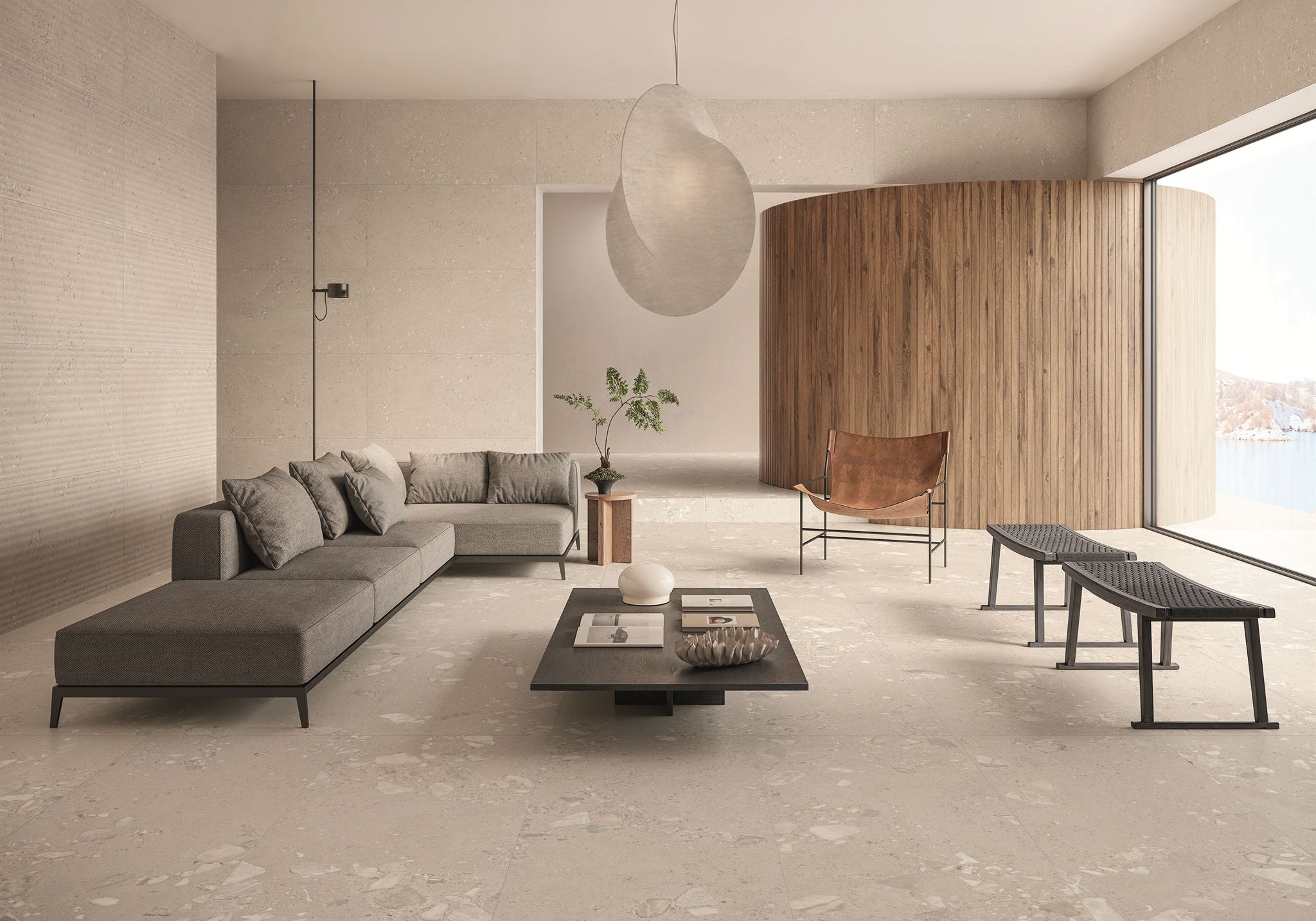 PŁYTKA CERAMICZNA GEMMASTONE GEMMA FINE GREIGE SILKTECH PLUS 120 X 60 CM OD EMIL CERAMICA