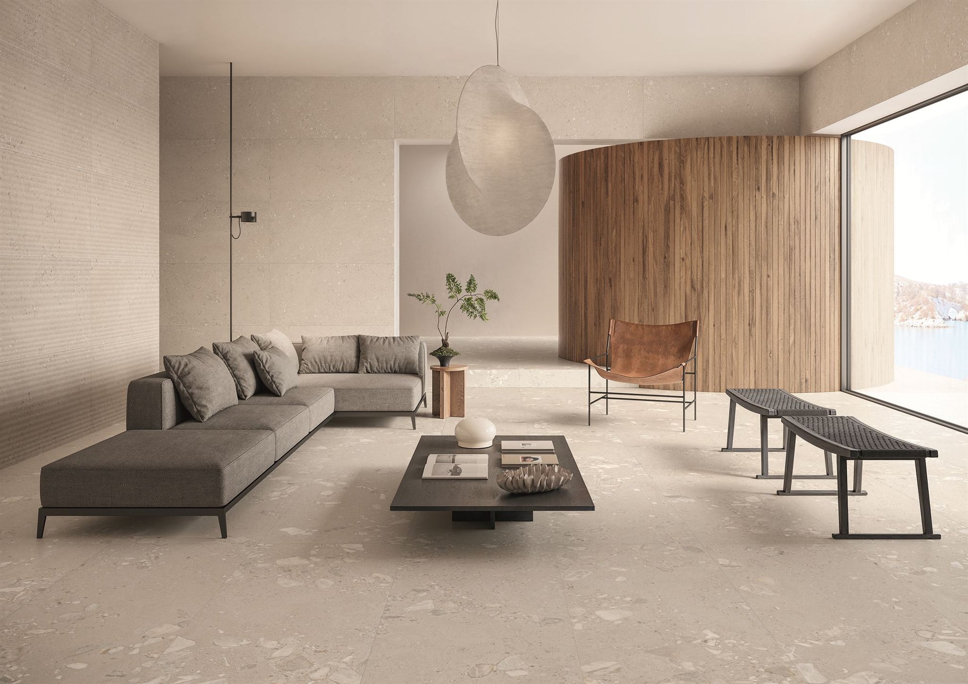 PŁYTKA CERAMICZNA GEMMASTONE GEMMA FINE GREIGE SILKTECH PLUS 120 X 60 CM OD EMIL CERAMICA