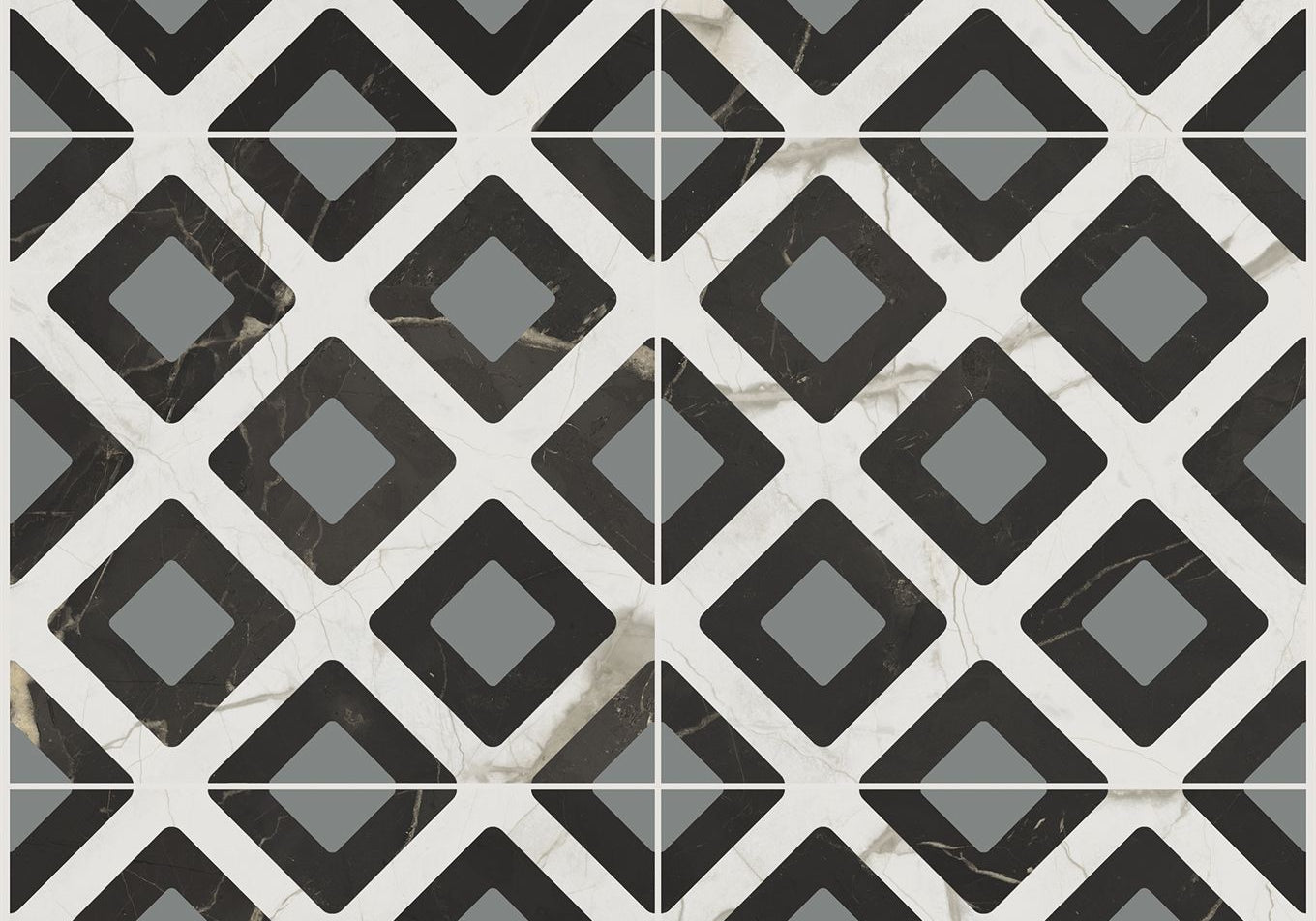 PŁYTKA CERAMICZNA MARMOREA INTENSA DECO VAGUE GREY  X  CM OD COEM