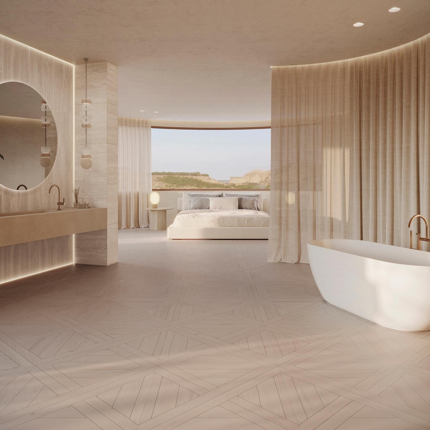 PŁYTKA CERAMICZNA CANAL MARFIL 45 x 120 CM OD PORCELANOSA
