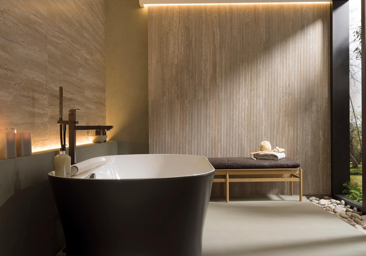 PŁYTKA CERAMICZNA CANAL ROMA NOCE  45 x 120 CM OD PORCELANOSA