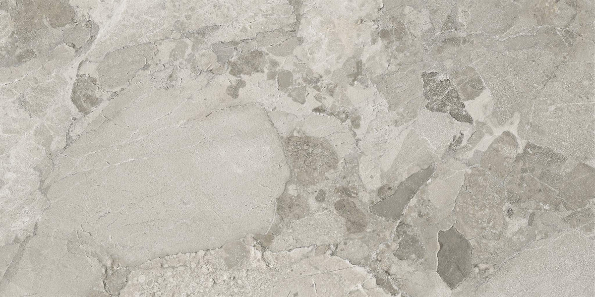 PŁYTKA CERAMICZNA MATERA STONE SASSI DARK GREY SILKTECH RT 60 X 120 CM OD ERGON