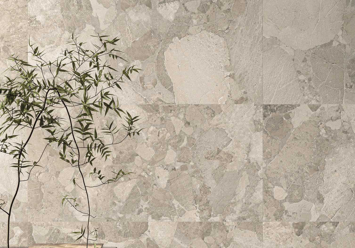 PŁYTKA CERAMICZNA MATERA STONE SASSI DARK GREY SILKTECH RT 60 X 120 CM OD ERGON
