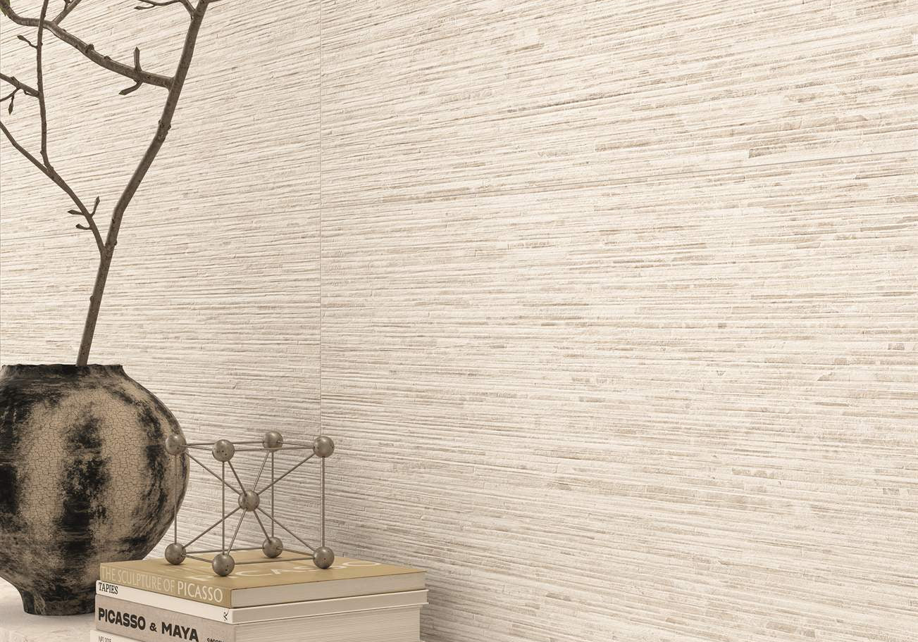 PŁYTKA CERAMICZNA MATERA STONE RITMO WHITE SILKTECH RT 60 X 120 CM OD ERGON