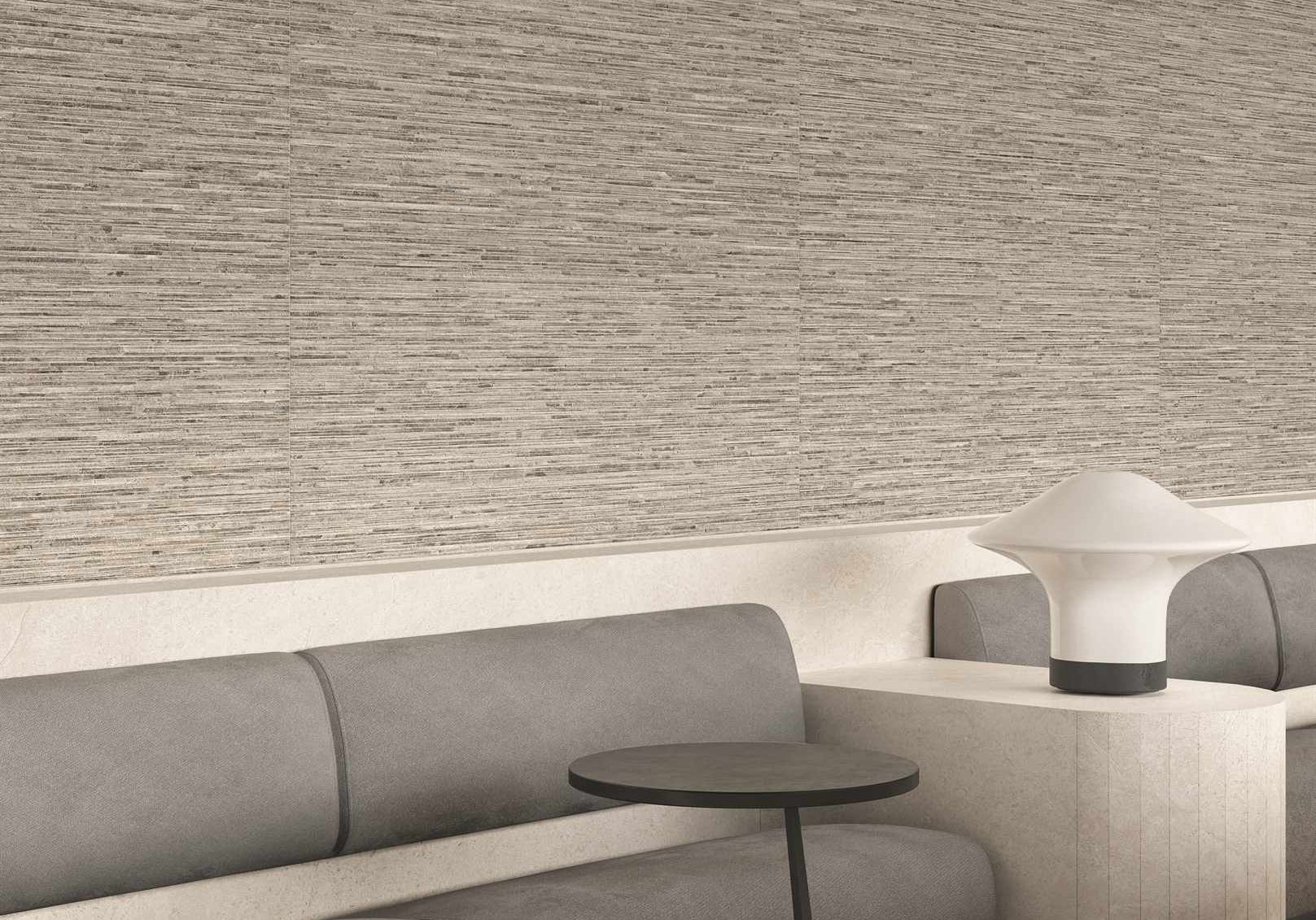 PŁYTKA CERAMICZNA MATERA STONE RITMO DARK GREY SILKTECH RT 60X120 60 X 120 CM OD ERGON