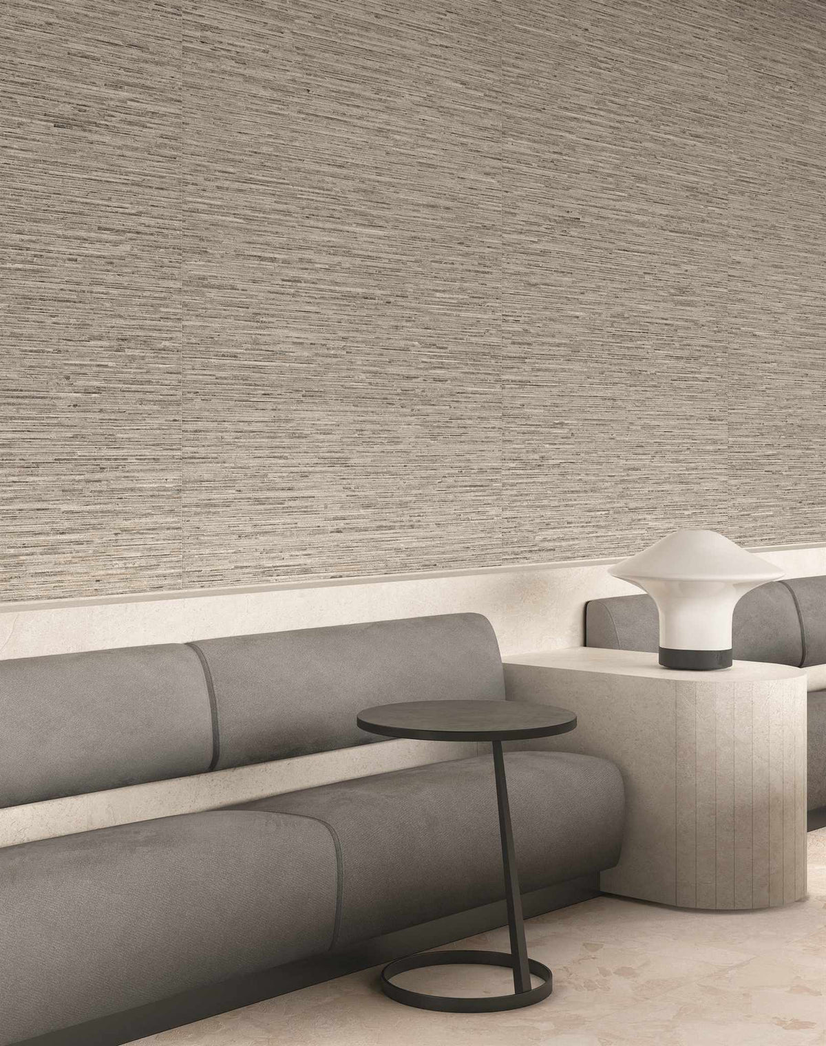 PŁYTKA CERAMICZNA MATERA STONE RITMO DARK GREY SILKTECH RT 60X120 60 X 120 CM OD ERGON