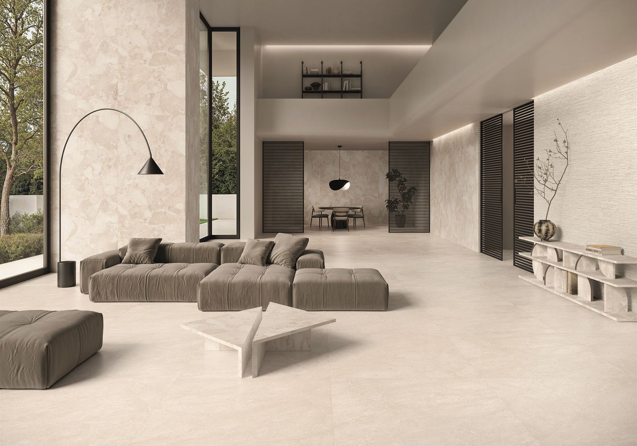 PŁYTKA CERAMICZNA MATERA STONE NEUTRA WHITE SILKTECH RT 60 X 120 CM OD ERGON