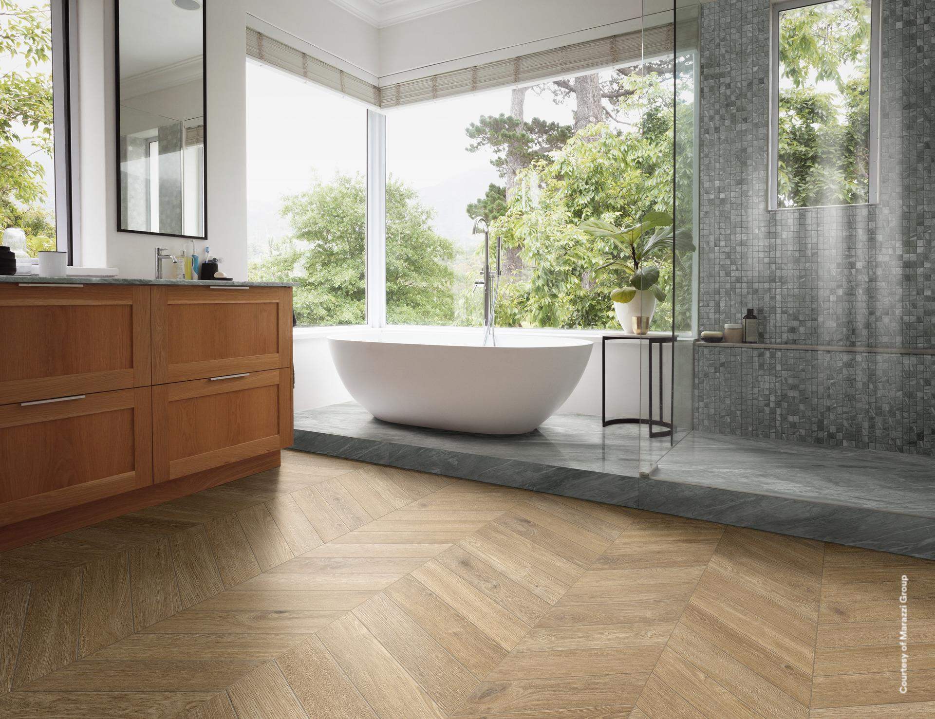 PŁYTKA CERAMICZNA BEIGE EXTRA MAT. CHEVRON 11 X 54 CM OD RAGNO