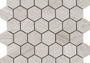 PŁYTKA MOZAIKA KAMIENNA ESSENTIAL HEXAGON SILVER WOOD 29.8 x 25.8 CM OD L'ANTIC