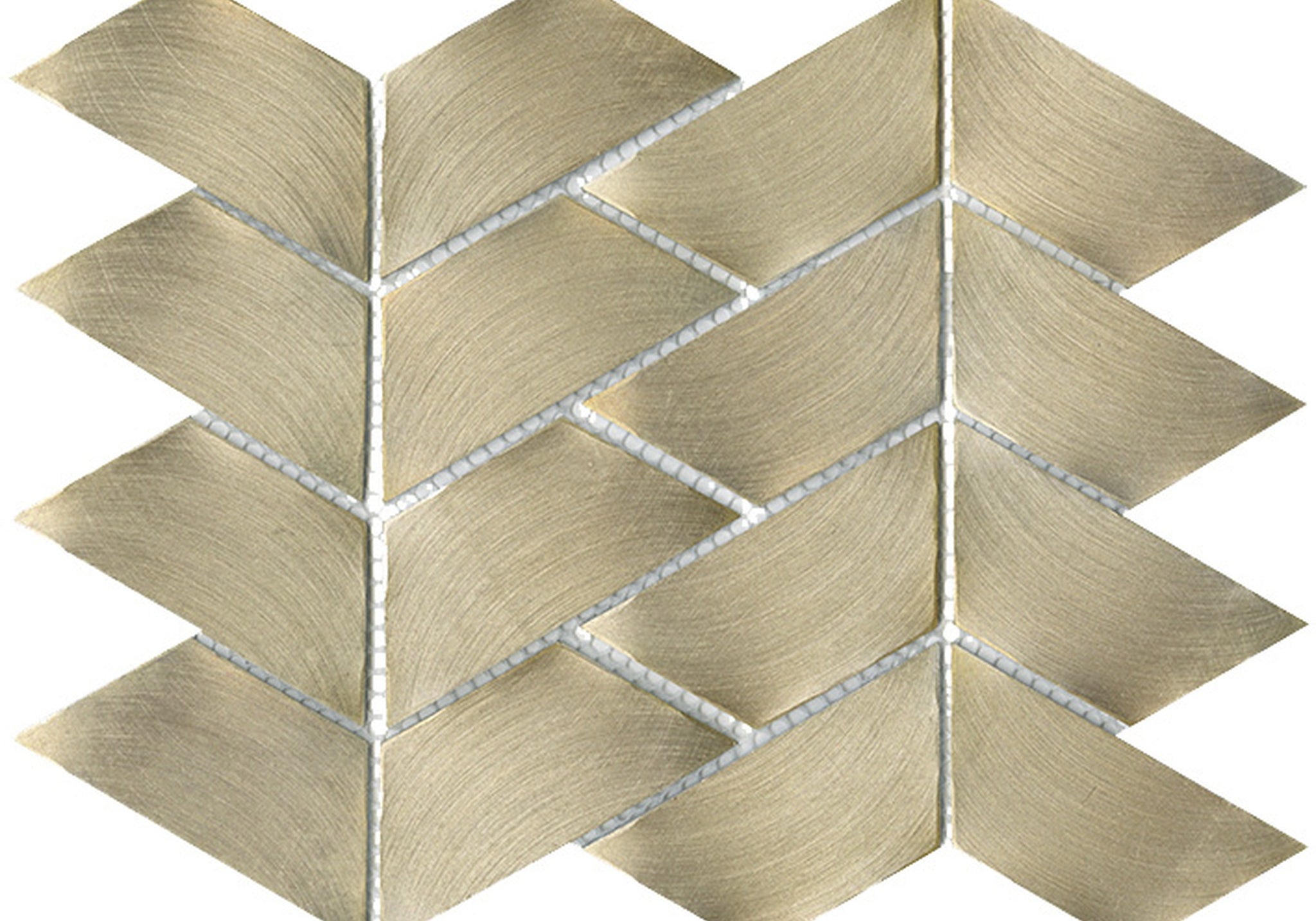 PŁYTKA MOZAIKA METALOWA GRAVITY ALUMINIUM TRACE GOLD 28.1 x 22.1 CM OD L'ANTIC