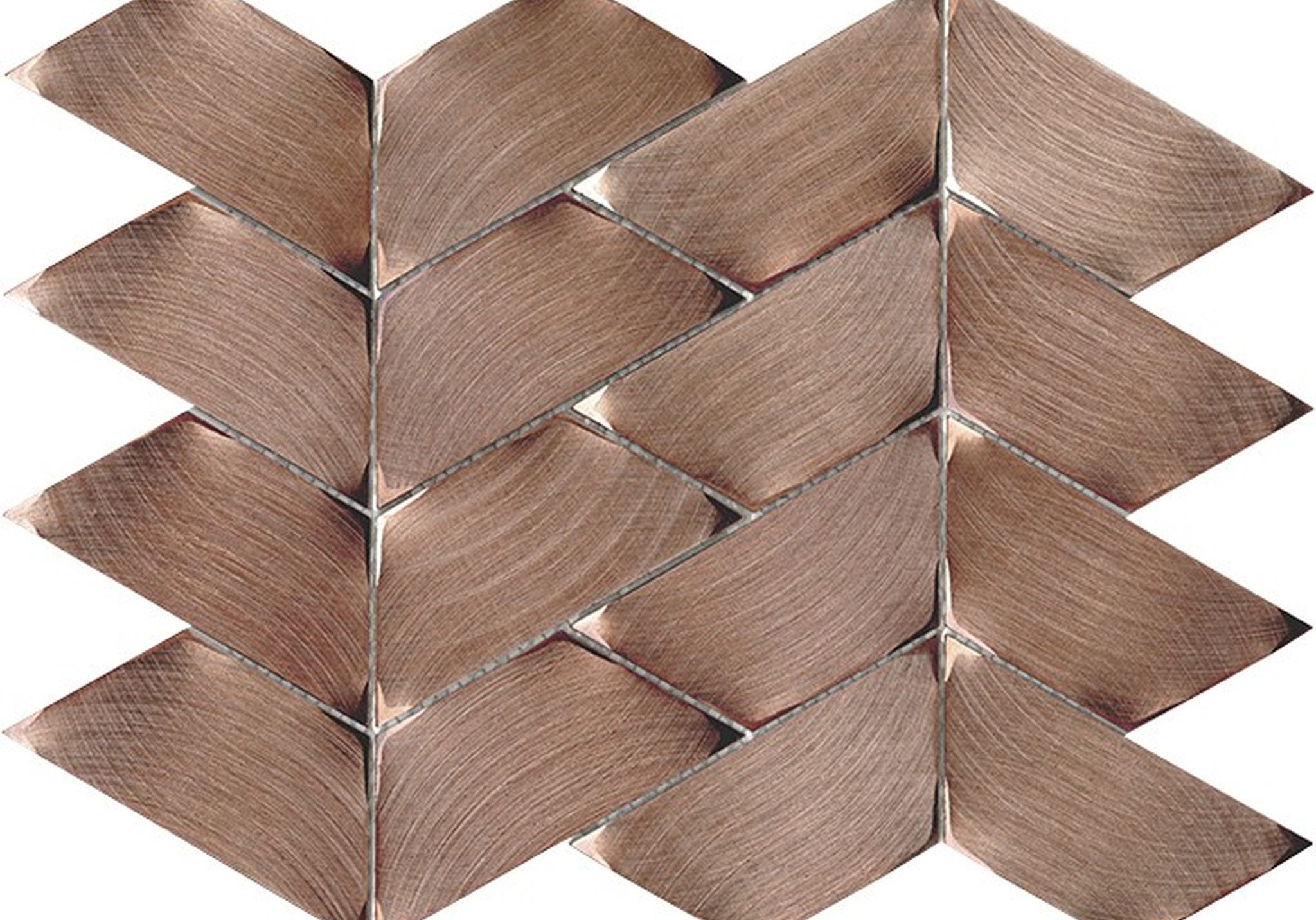 PŁYTKA MOZAIKA METALOWA GRAVITY ALUMINIUM TRACE COPPER 28.1 x 22.1 CM OD L'ANTIC