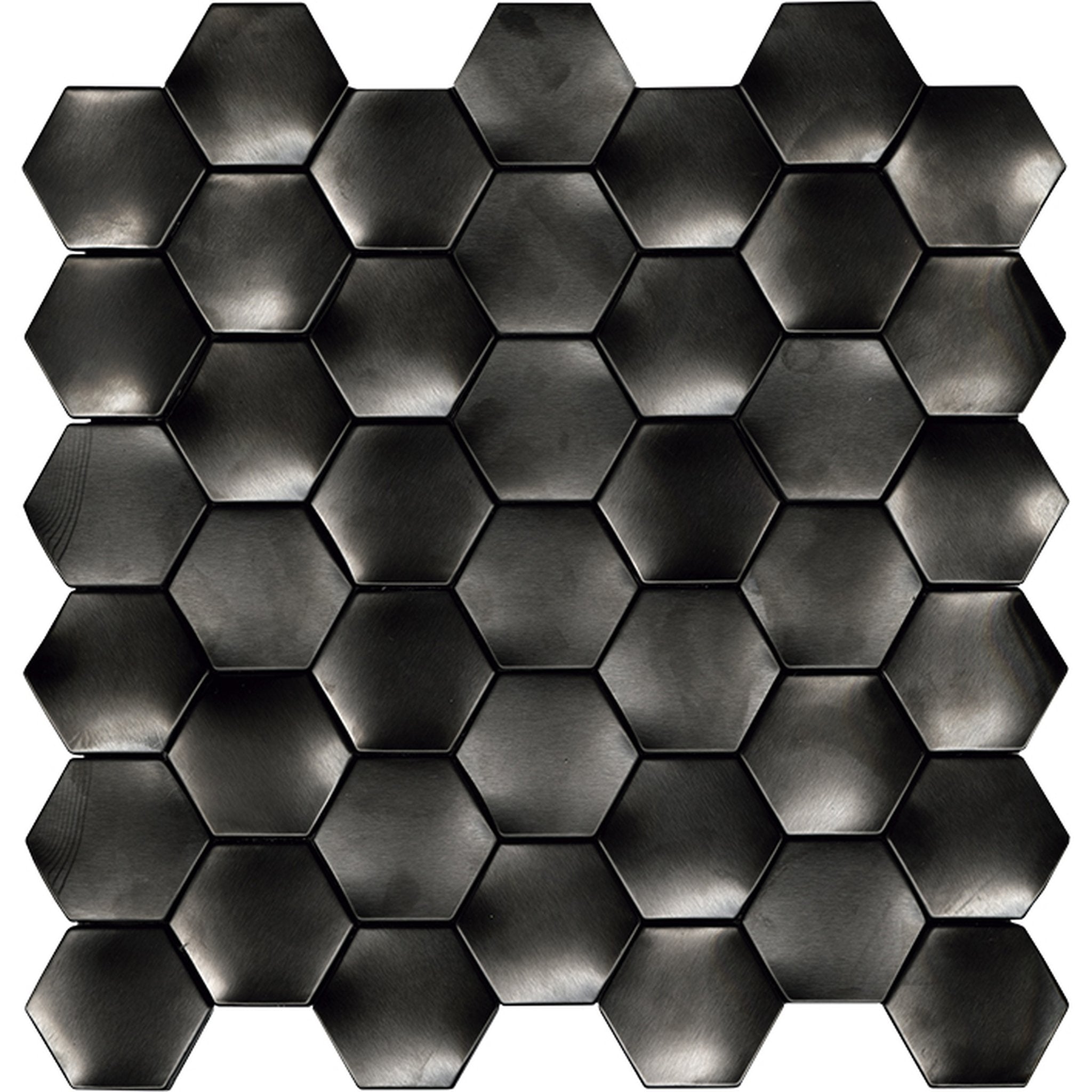 PŁYTKA MOZAIKA METALOWA WEB ANTHRACITE 29.3 x 29.1 CM OD L'ANTIC