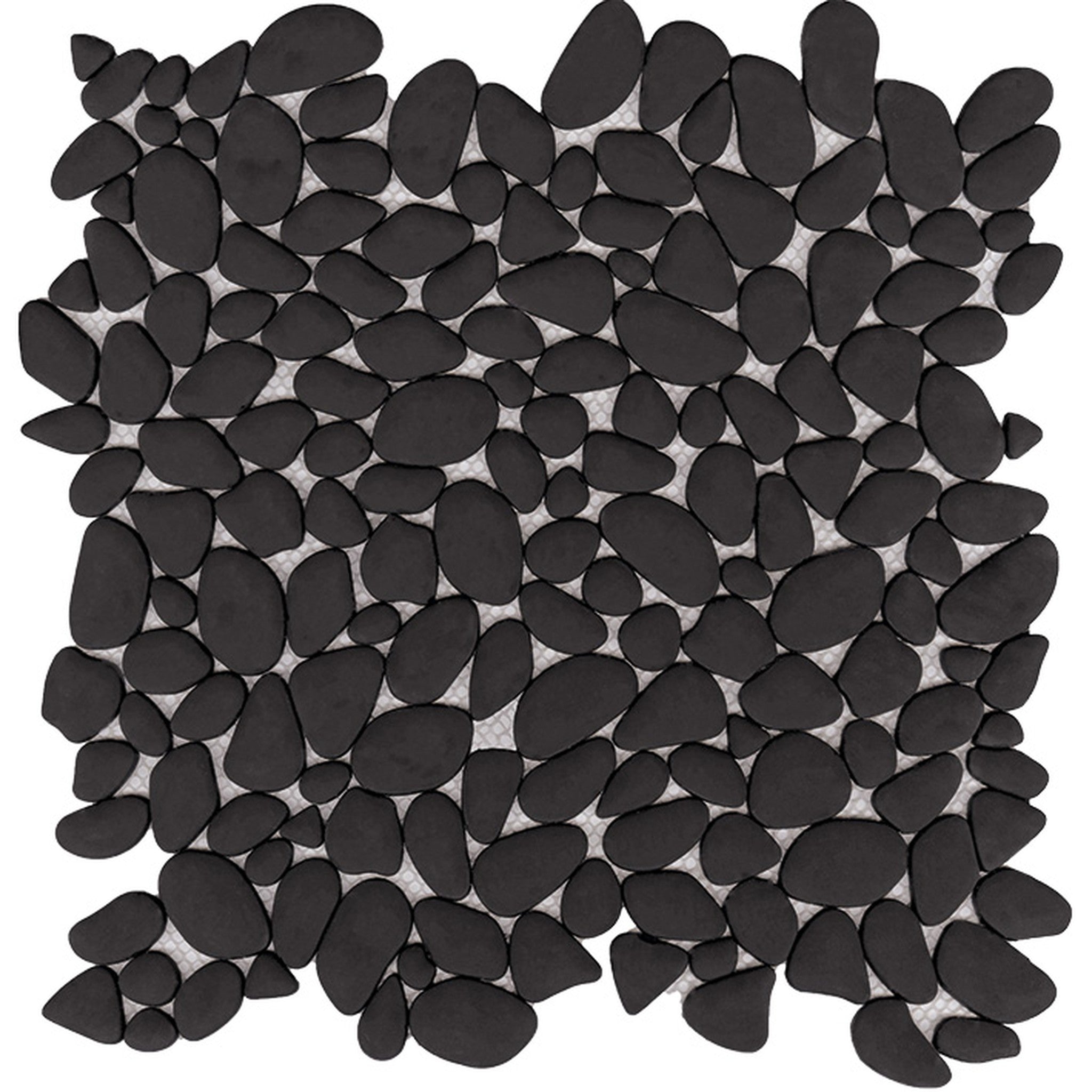 PŁYTKA MOZAIKA SZKLANA BOULDER BLACK 30.5 x 30.5 CM OD L'ANTIC
