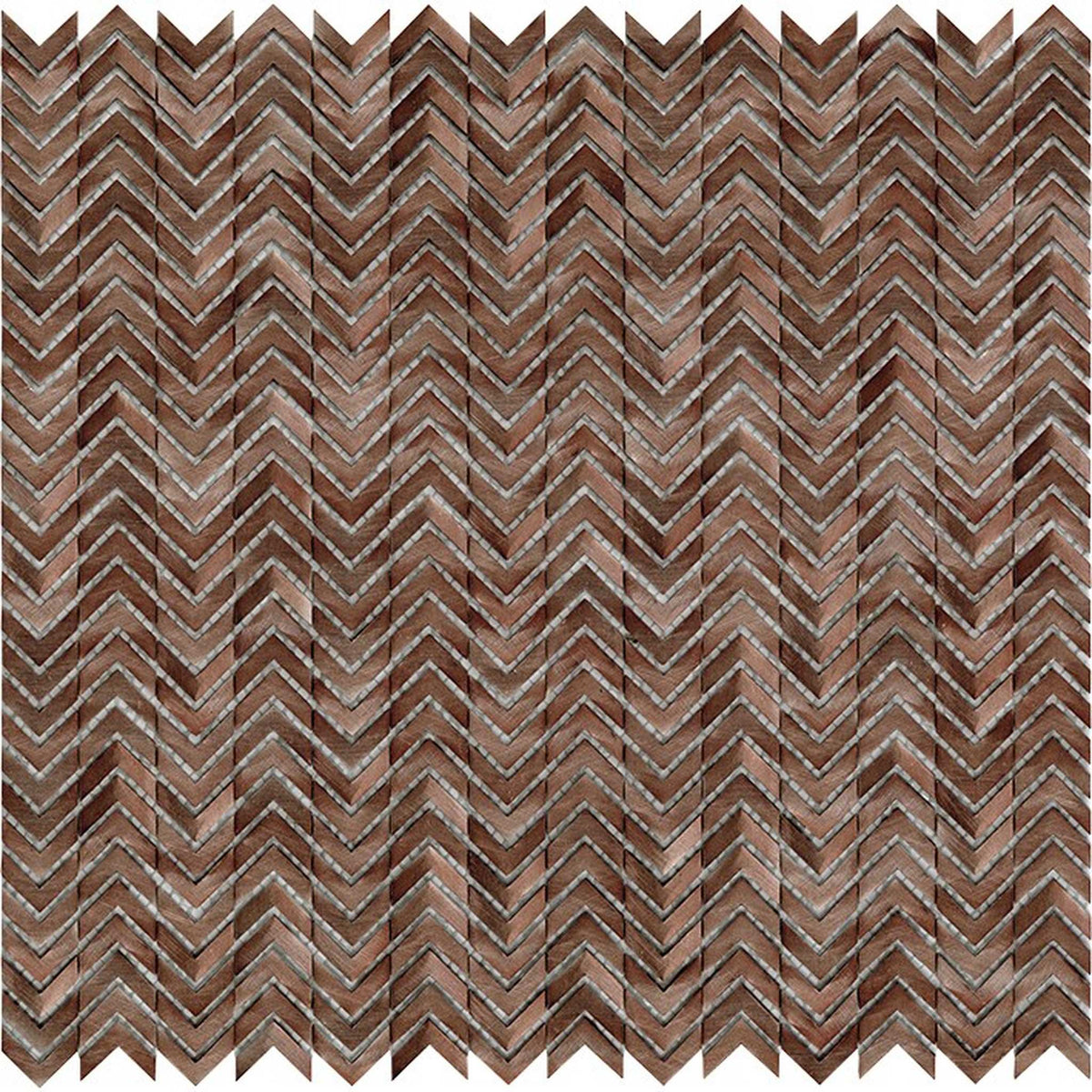 PŁYTKA MOZAIKA METALOWA GRAVITY ALUMINIUM ARROW COPPER 30 x 29.8 CM OD L'ANTIC