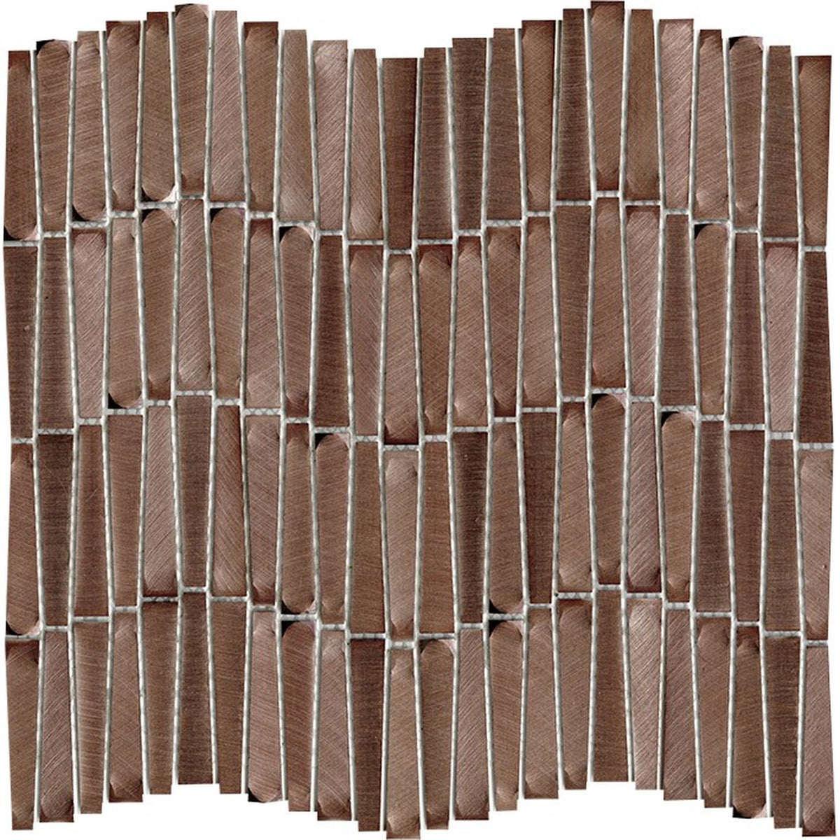 PŁYTKA MOZAIKA METALOWA GRAVITY ALUMINIUM WAVE COPPER 30.2 x 28.9 CM OD L'ANTIC