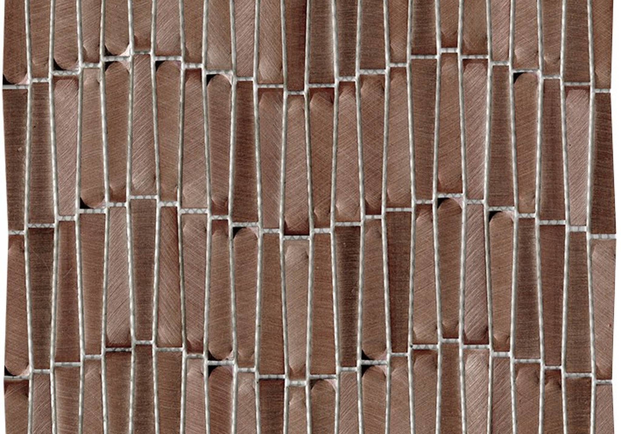 PŁYTKA MOZAIKA METALOWA GRAVITY ALUMINIUM WAVE COPPER 30.2 x 28.9 CM OD L'ANTIC
