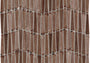 PŁYTKA MOZAIKA METALOWA GRAVITY ALUMINIUM WAVE COPPER 30.2 x 28.9 CM OD L'ANTIC