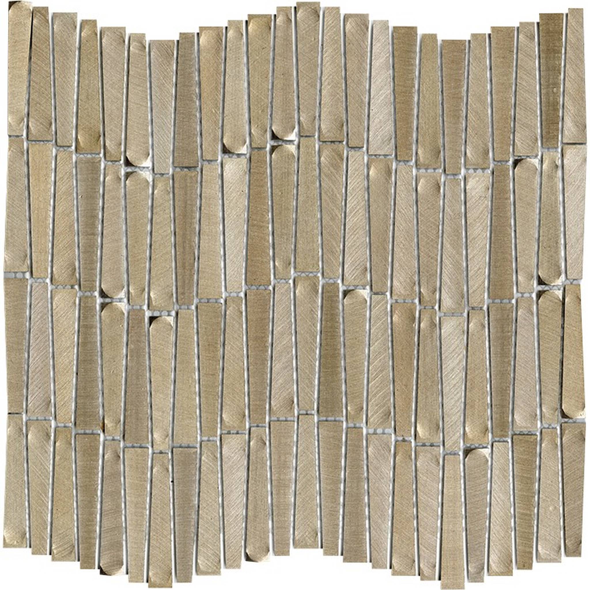 PŁYTKA MOZAIKA METALOWA GRAVITY ALUMINIUM WAVE GOLD 30.2 x 28.9 CM OD L'ANTIC
