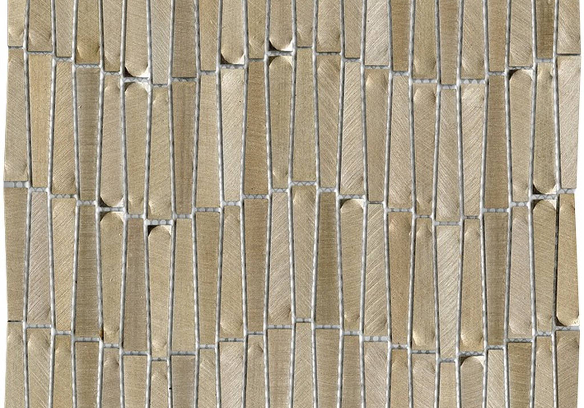 PŁYTKA MOZAIKA METALOWA GRAVITY ALUMINIUM WAVE GOLD 30.2 x 28.9 CM OD L'ANTIC