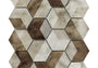 PŁYTKA MOZAIKA METALOWA FUTURE AMBER 30 x 25.8 CM OD L'ANTIC