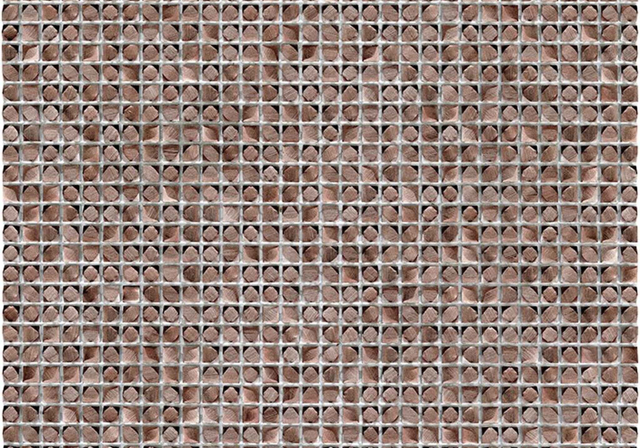 PŁYTKA MOZAIKA METALOWA GRAVITY ALUMINIUM CUBIC COPPER 30.5 x 30.5 CM OD L'ANTIC
