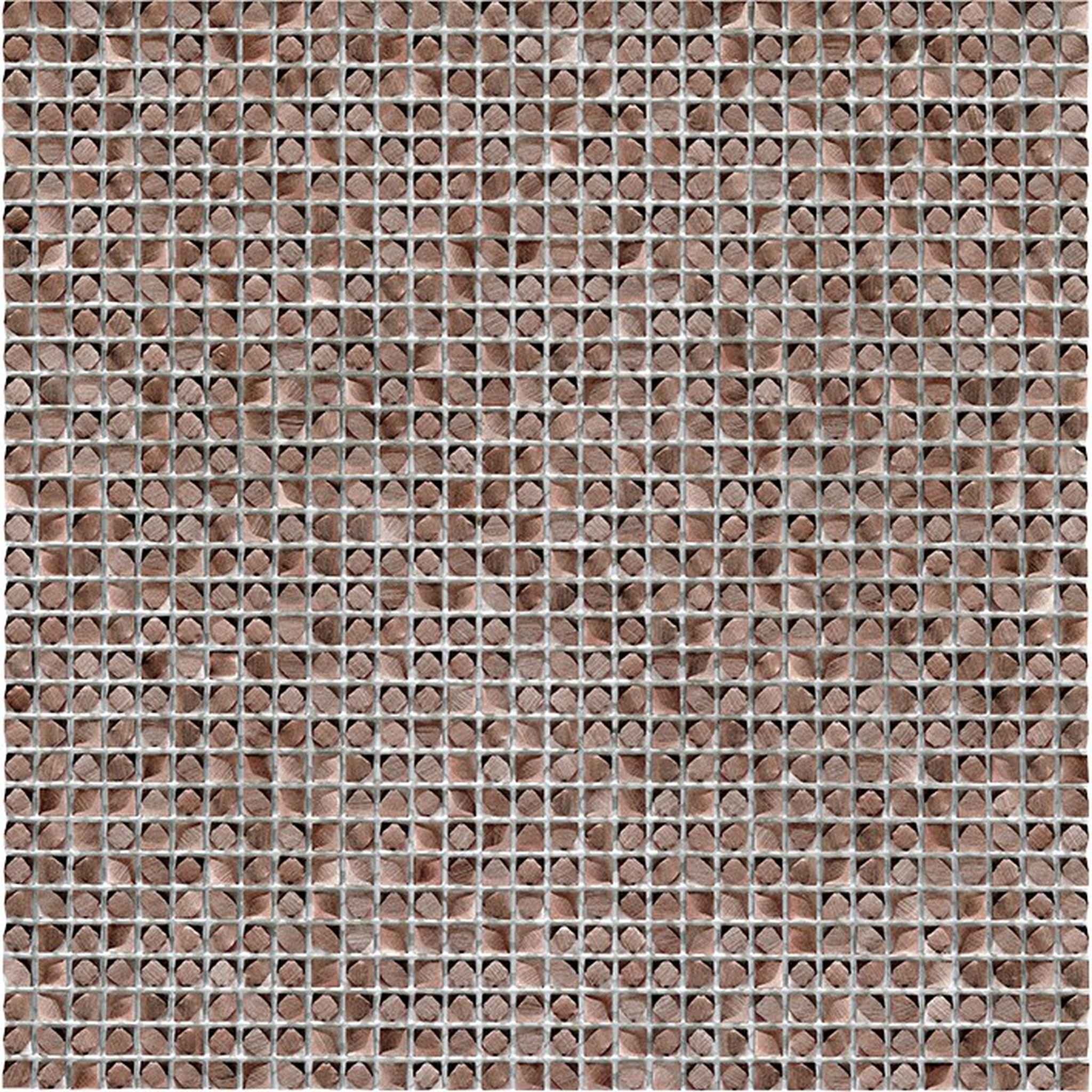 PŁYTKA MOZAIKA METALOWA GRAVITY ALUMINIUM CUBIC COPPER 30.5 x 30.5 CM OD L'ANTIC