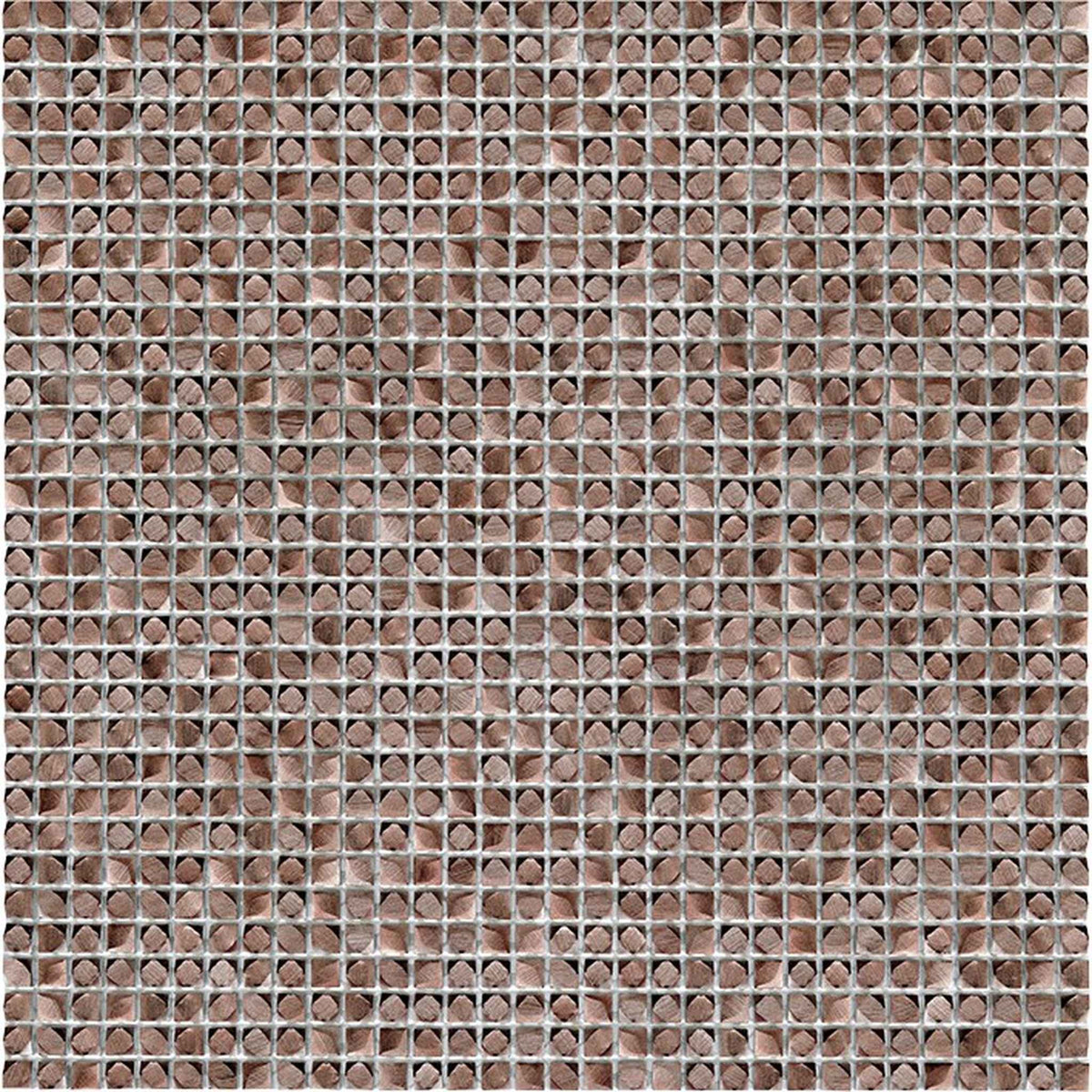 PŁYTKA MOZAIKA METALOWA GRAVITY ALUMINIUM CUBIC COPPER 30.5 x 30.5 CM OD L'ANTIC