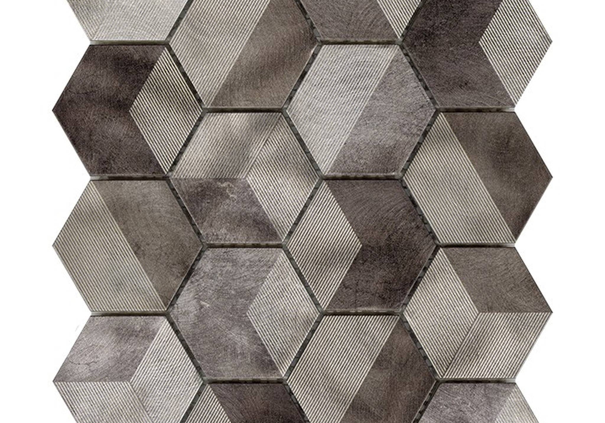 PŁYTKA MOZAIKA METALOWA FUTURE QUARTZ 30 x 25.8 CM OD L'ANTIC