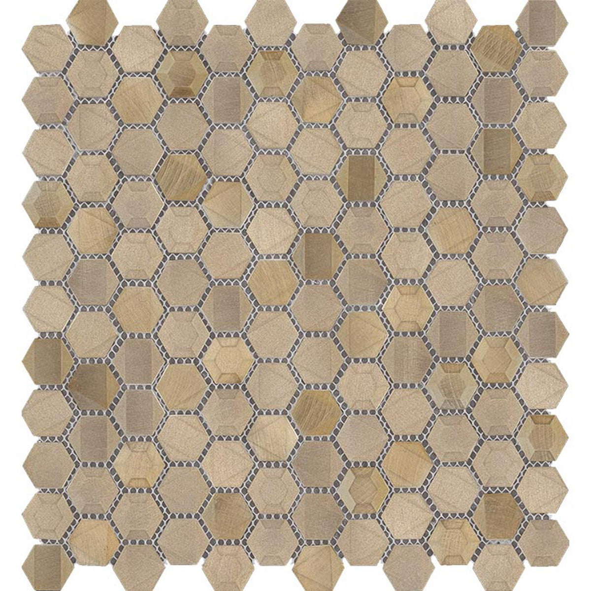 PŁYTKA MOZAIKA METALOWA GRAVITY ALUMINIUM SIDES GOLD 29.2 x 27.7 CM OD L'ANTIC