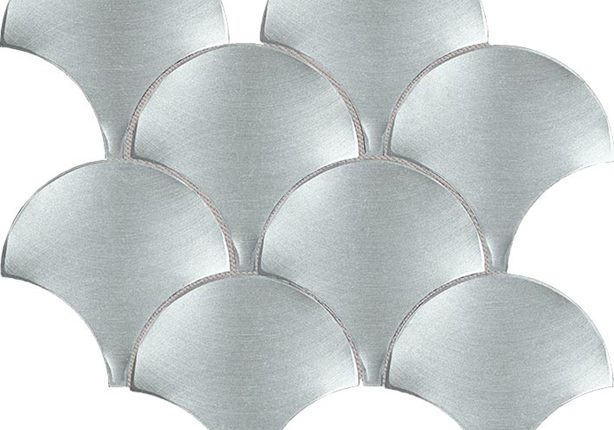 PŁYTKA MOZAIKA METALOWA GRAVITY ALUMINIUM SHELL AQUAMARINE 24,4 24.4 x 24.4 CM OD L'ANTIC