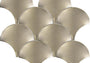 PŁYTKA MOZAIKA METALOWA GRAVITY ALUMINIUM SHELL GOLD 26.4 x 24.4 CM OD L'ANTIC