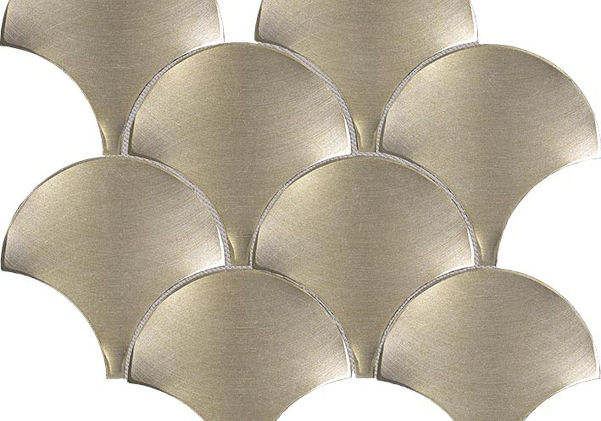 PŁYTKA MOZAIKA METALOWA GRAVITY ALUMINIUM SHELL GOLD 26.4 x 24.4 CM OD L'ANTIC