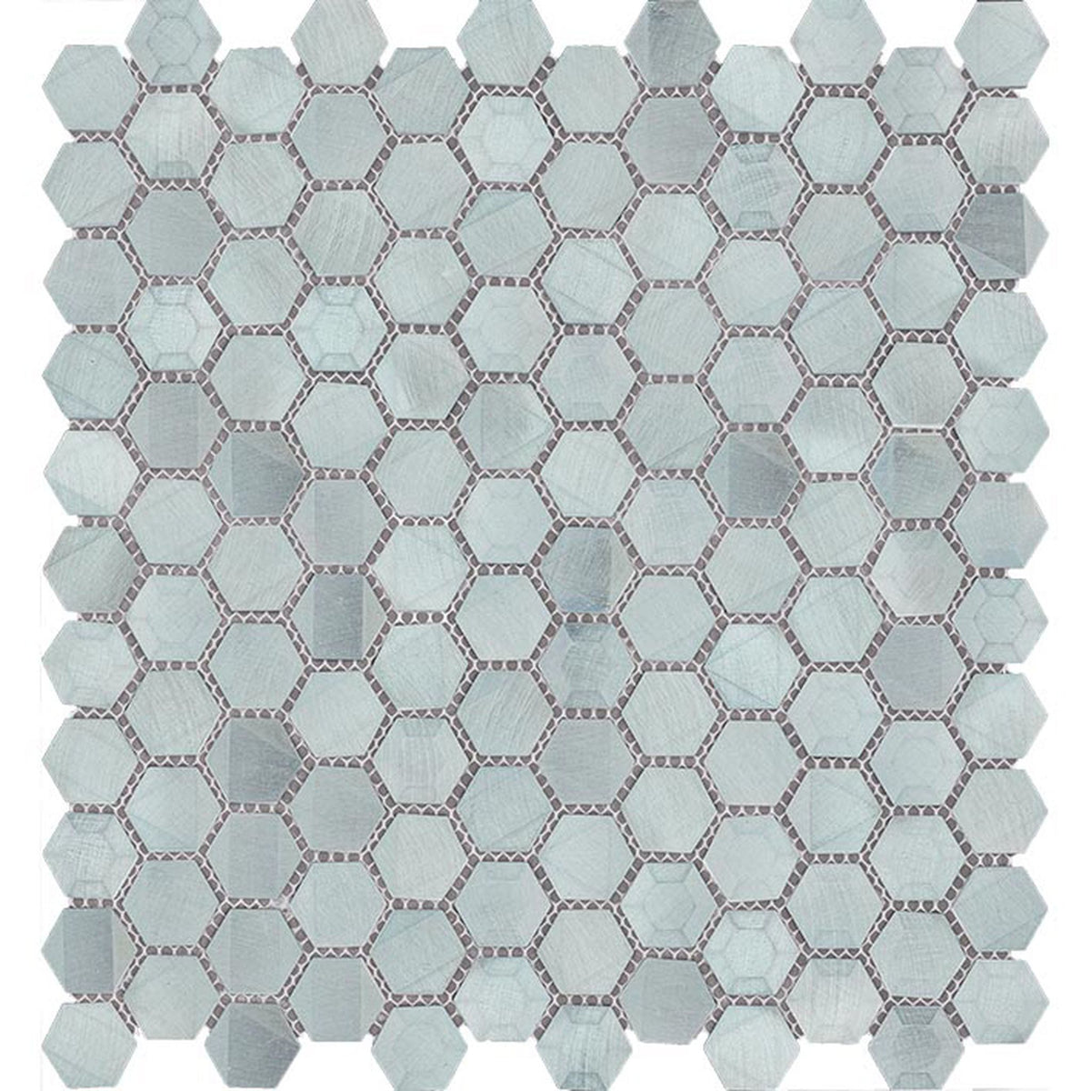 PŁYTKA MOZAIKA METALOWA GRAVITY ALUMINIUM SIDES AQUAMARINE 27,7 27.7 x 27.7 CM OD L'ANTIC