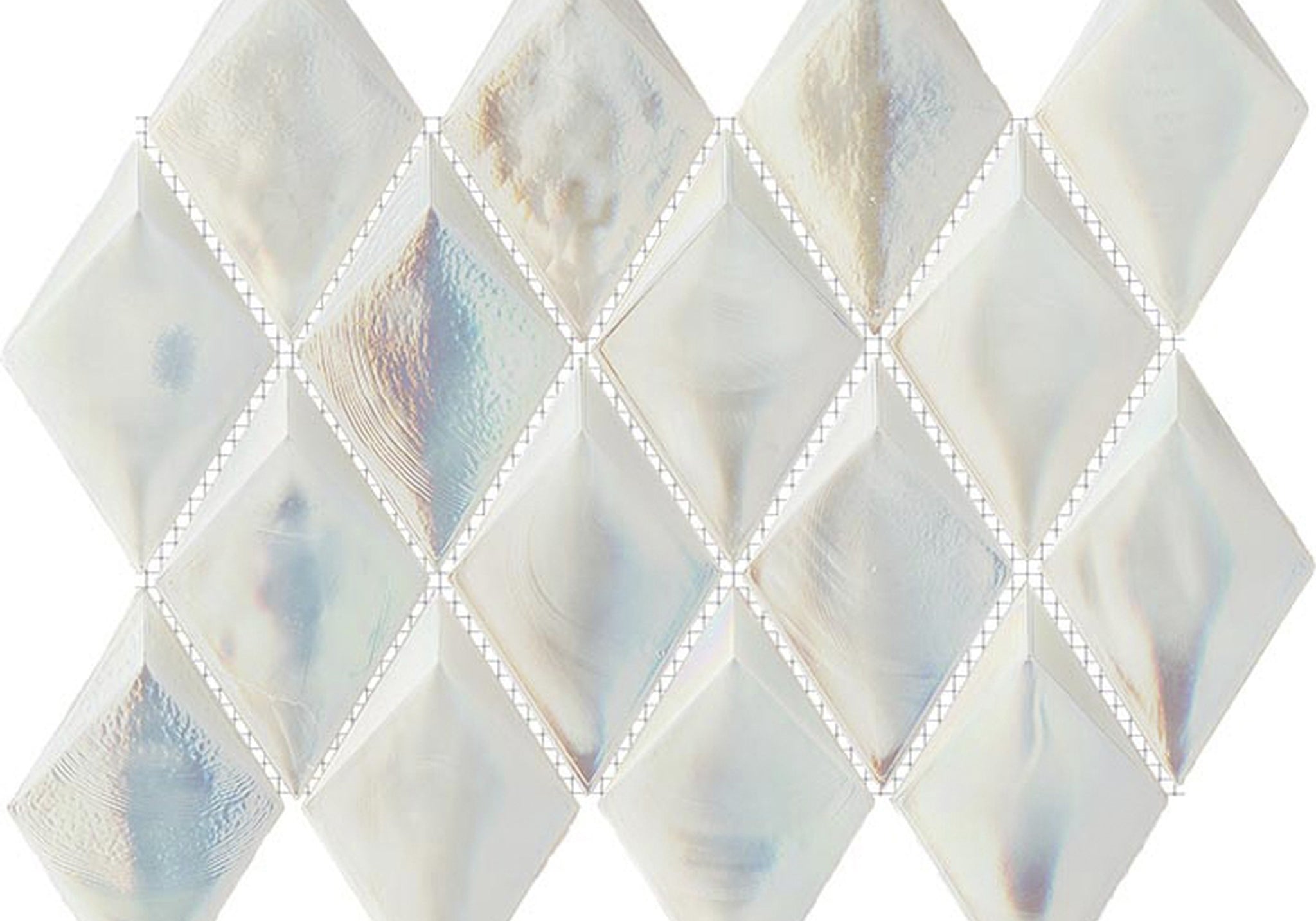 PŁYTKA MOZAIKA SZKLANA OPAL PEARL 31,2X24X0,55/0,96 24 x 31.2 CM OD L'ANTIC