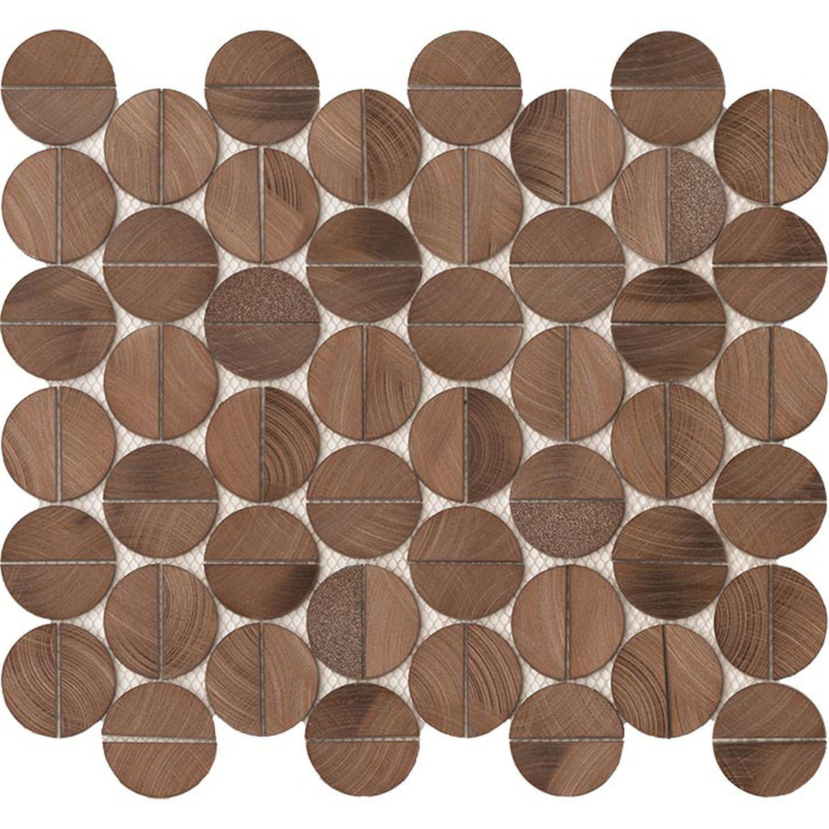 PŁYTKA ALUMINIOWA MOZAIKA SPHERE COPPER 29.2 X 34.2 CM OD PORCELANOSA