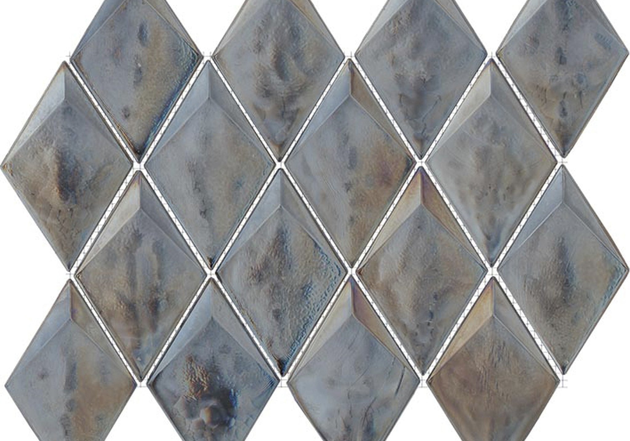 PŁYTKA MOZAIKA SZKLANA OPAL STEEL 31,2X24X0,55/0,96 24 x 31.2 CM OD L'ANTIC