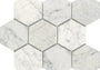 PŁYTKA MOZAIKA KAMIENNA WORLD HEXAGON TEX WHITE 25.9 x 29.9 CM OD L'ANTIC