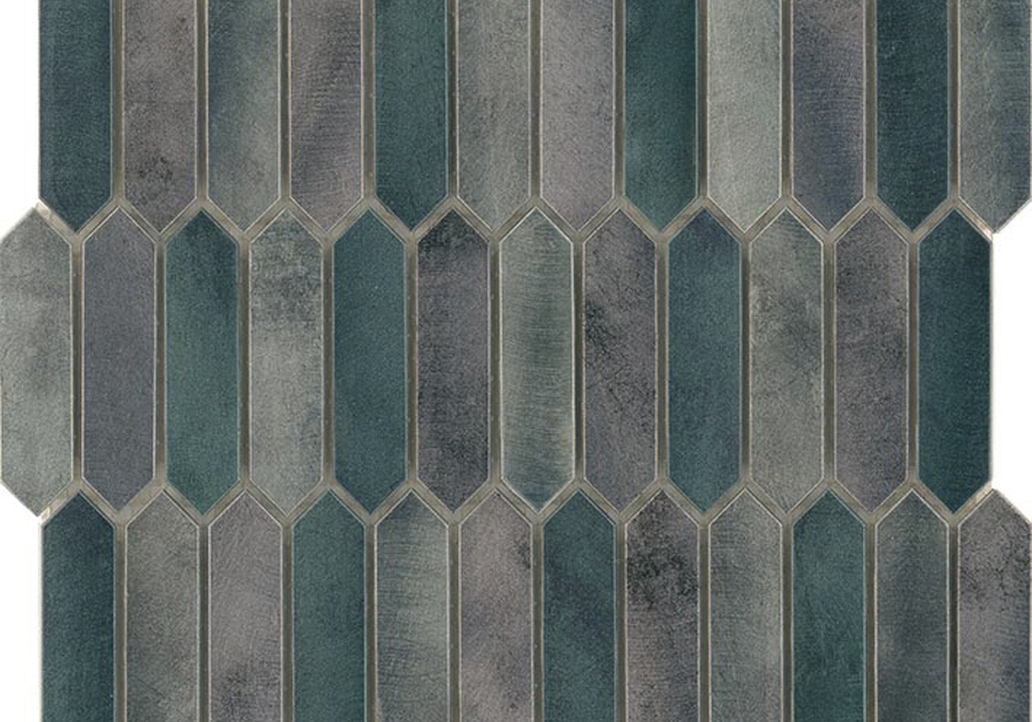 PŁYTKA MOZAIKA METALOWA ODYSSEY EMERALD 25.2 x 29.9 CM OD L'ANTIC